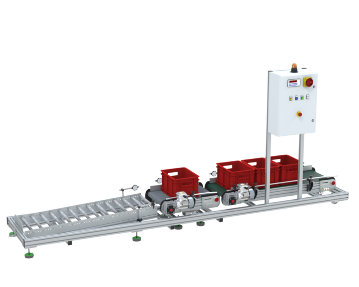 F3210 - Lineare Depot- und Pufferstation mit Wiegestation