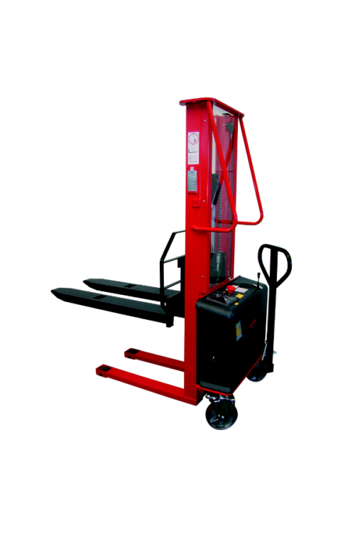 Semi-electric high lift truck with battery