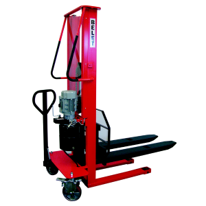 Semi-electric high lift truck with motor