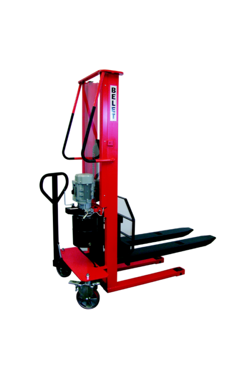 Semi-electric high lift truck with motor